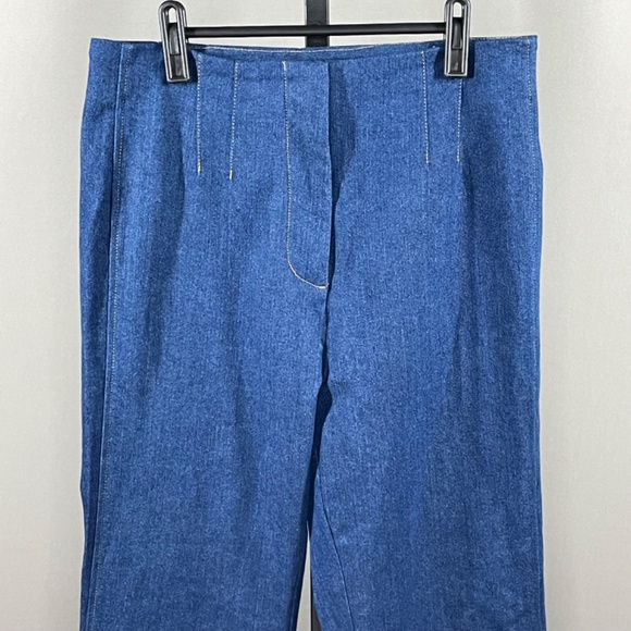 Jason Wu Jeans Womens 30 10 Medium blue denim wide leg designer casual classic - Picture 2 of 9